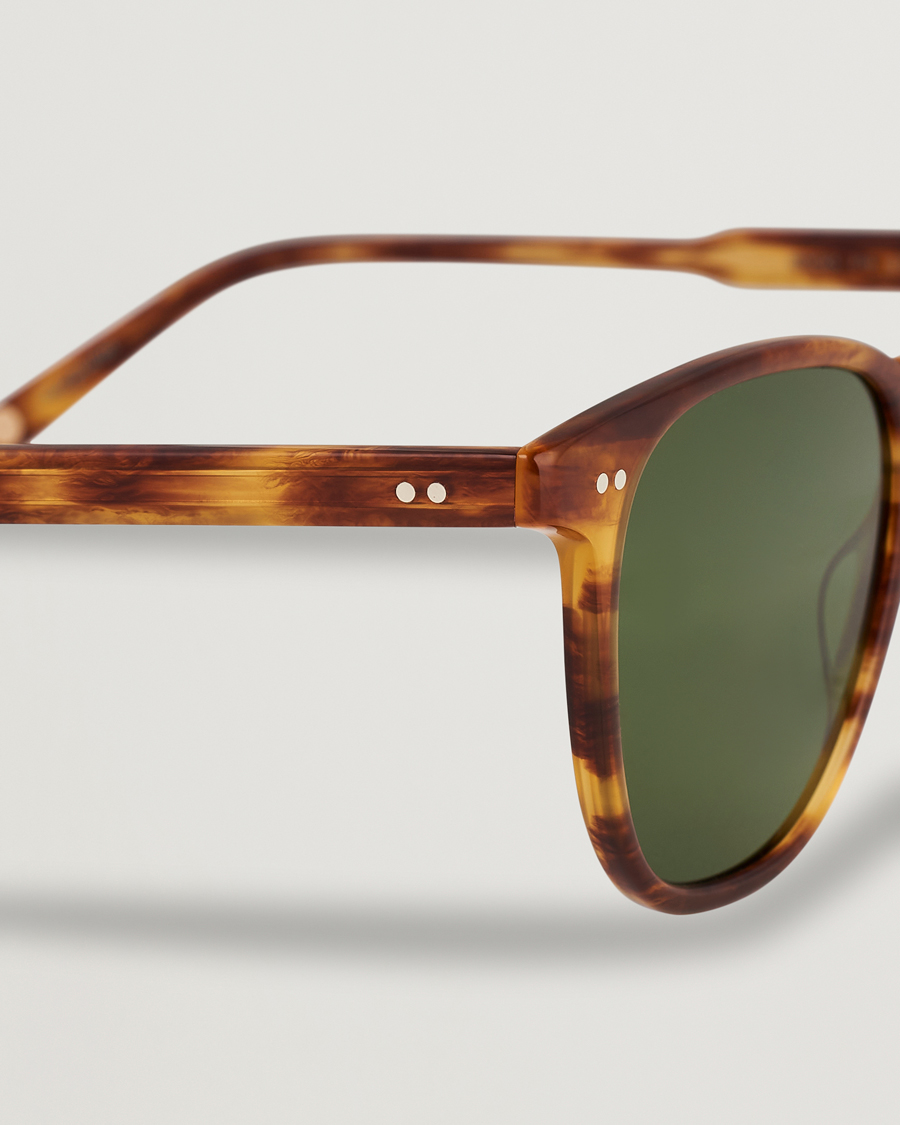 Men | Sunglasses | Garrett Leight | Brooks 47 Sunglasses Pinewood/Pure Green