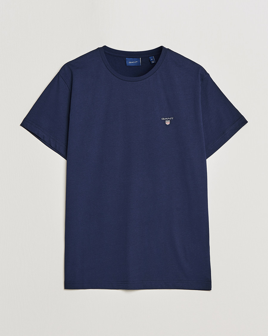 Men | T-Shirts | GANT | The Original Solid Tee Evening Blue