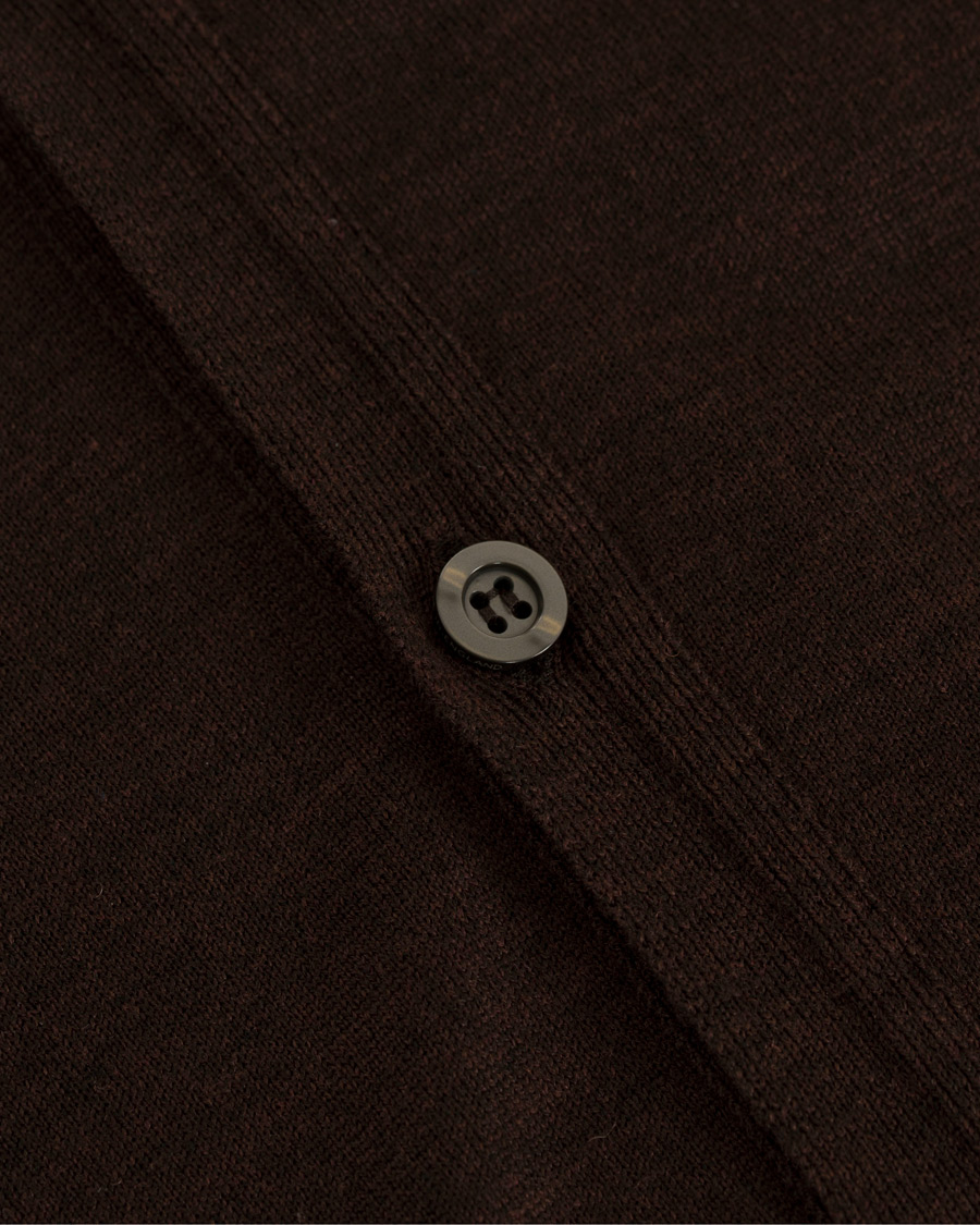 Men | Sweaters & Knitwear | John Smedley | Petworth Merino Cardigan Chestnut