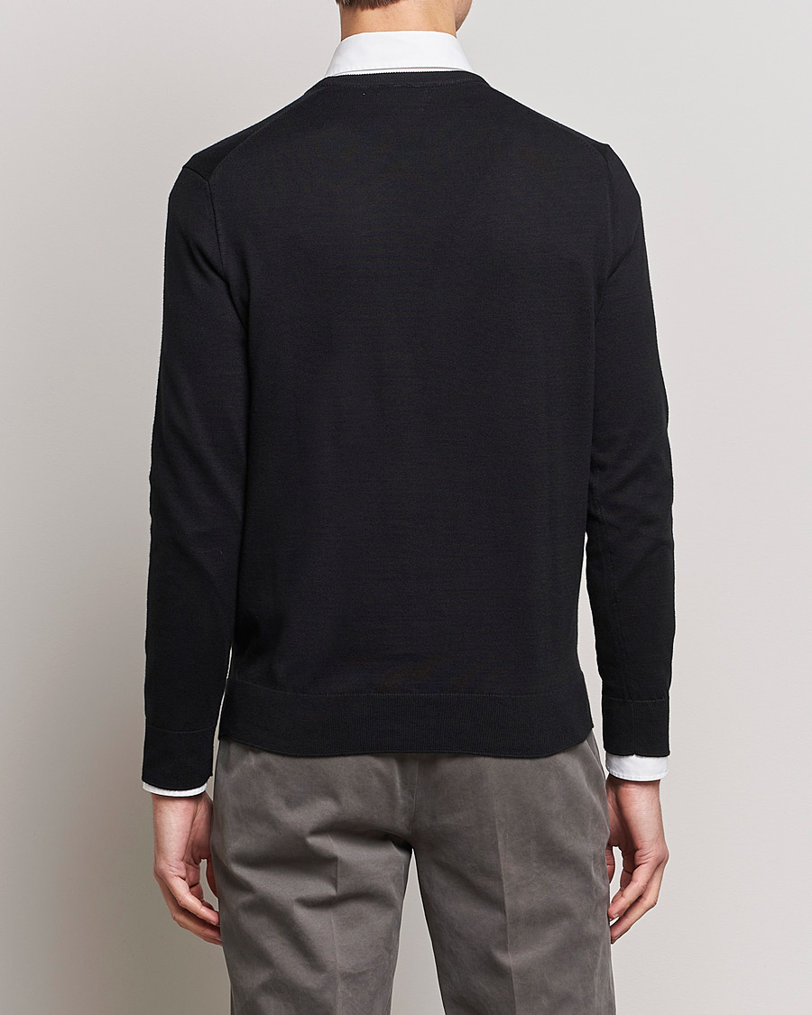 Men | Sweaters & Knitwear | Polo Ralph Lauren | Pima Cotton Crew Neck Pullover Polo Black