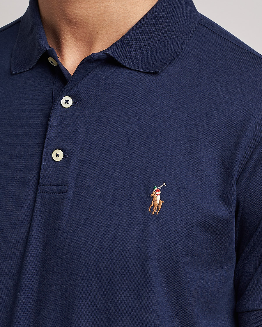 Men | Polo Shirts | Polo Ralph Lauren | Slim Fit Pima Cotton Polo Refined Navy
