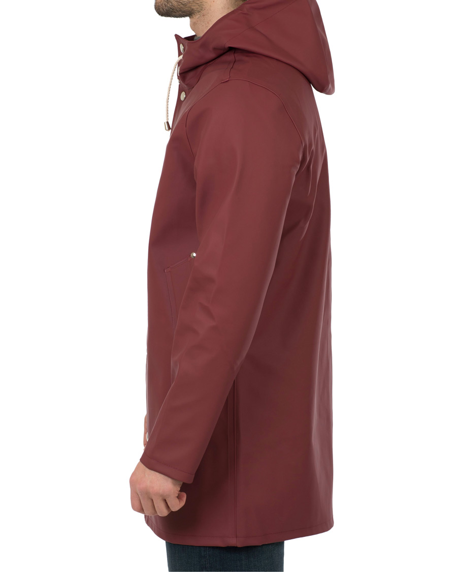 Men | Coats & Jackets | Stutterheim | Stockholm Raincoat Burgundy