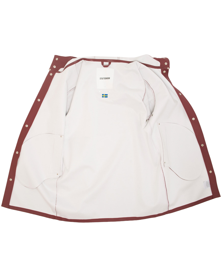 Men | Coats & Jackets | Stutterheim | Stockholm Raincoat Burgundy