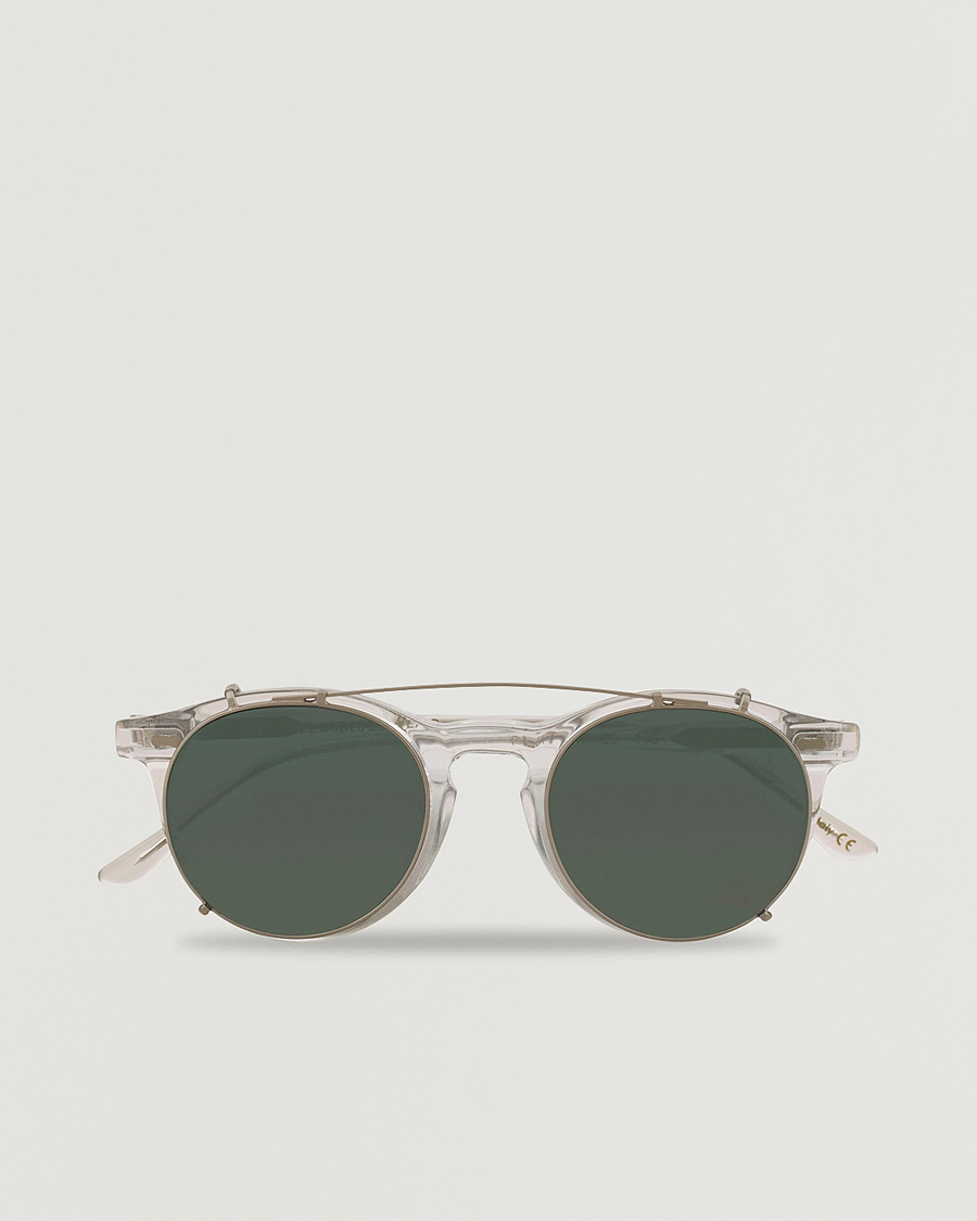 Men | Sunglasses | TBD Eyewear | Pleat Clip On Sunglasses  Transparent