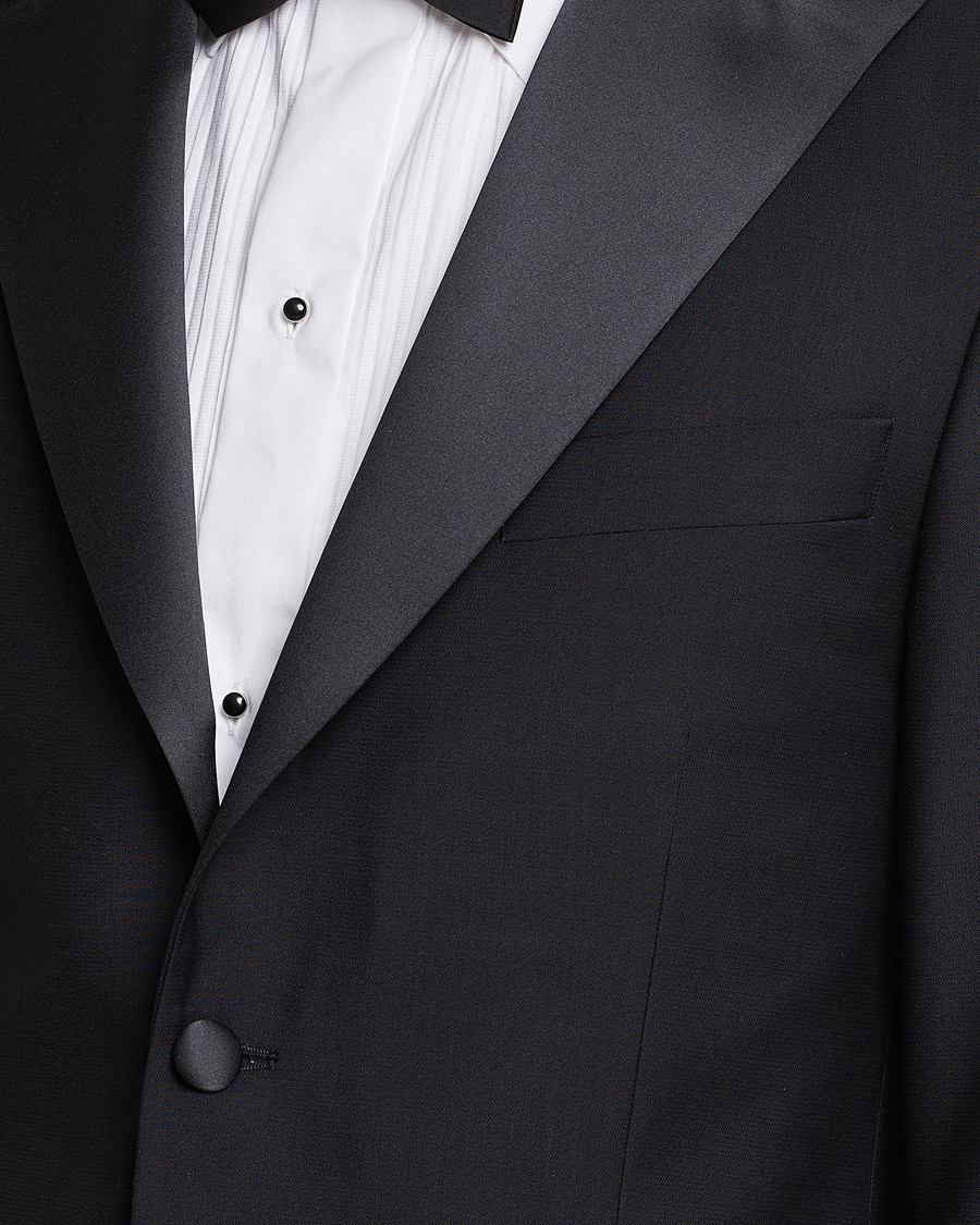 Men | Blazers | Oscar Jacobson | Elder Tuxedo Blazer Black