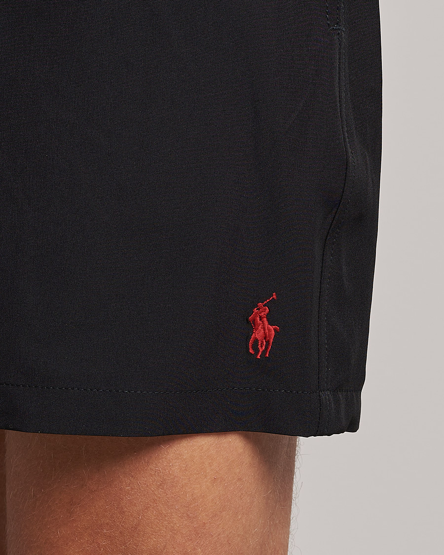 Men | Swimwear | Polo Ralph Lauren | Traveler Boxer Swim Shorts Polo Black