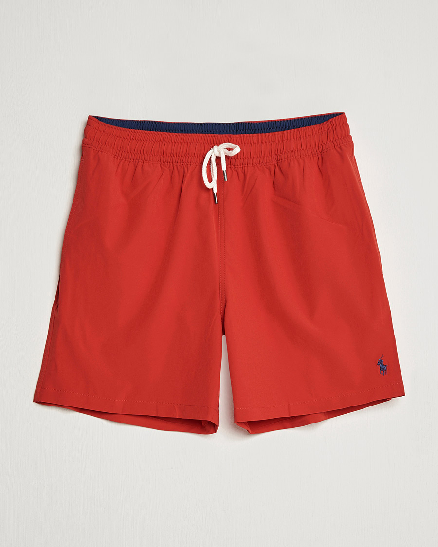 Men | Swimwear | Polo Ralph Lauren | Traveler Boxer Swim Shorts RL Red