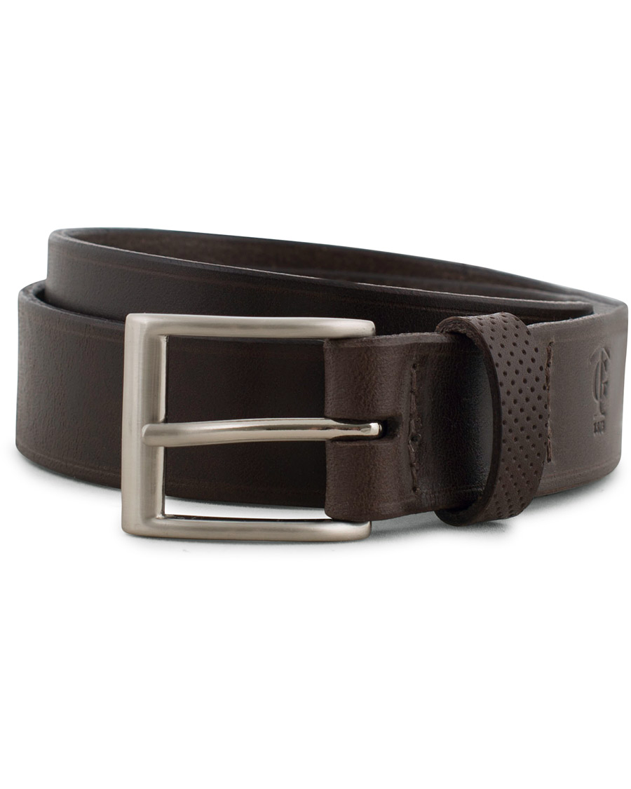 Men | Belts | Tärnsjö Garveri | Leather Belt 3cm Dark Brown