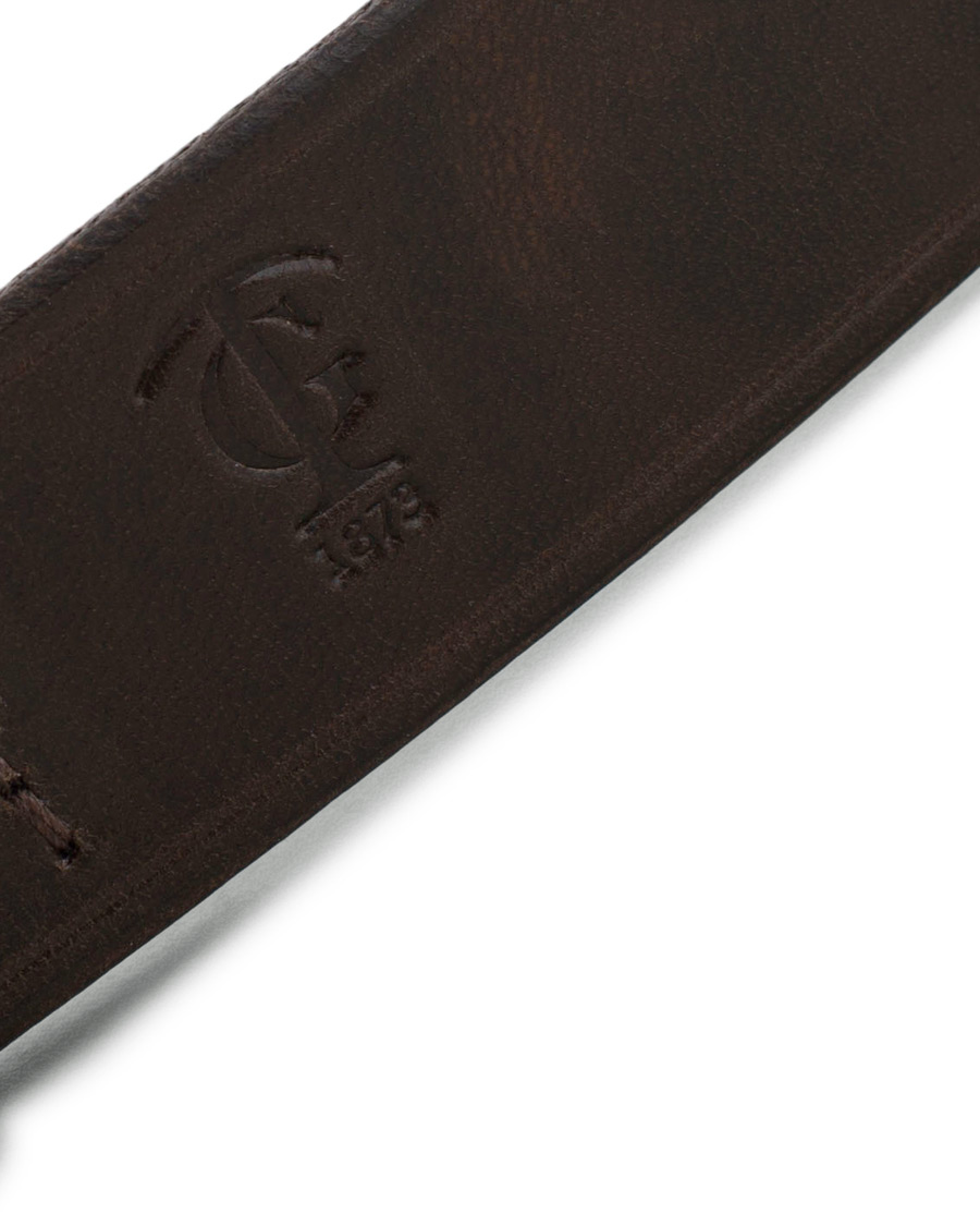 Men | Belts | Tärnsjö Garveri | Leather Belt 3cm Dark Brown