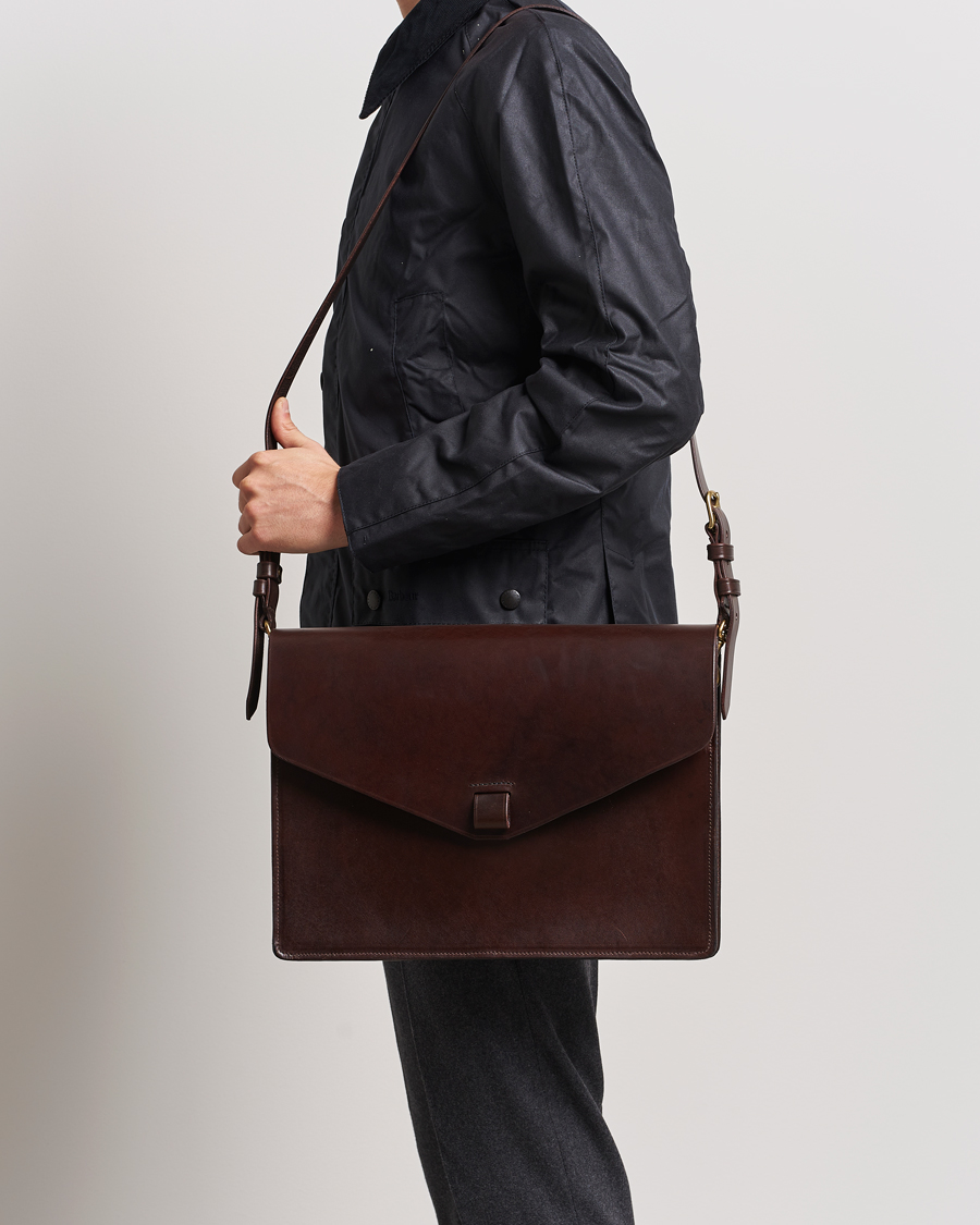 Men | Bags | Tärnsjö Garveri | Messenger Bag 3-In-1 Dark Brown