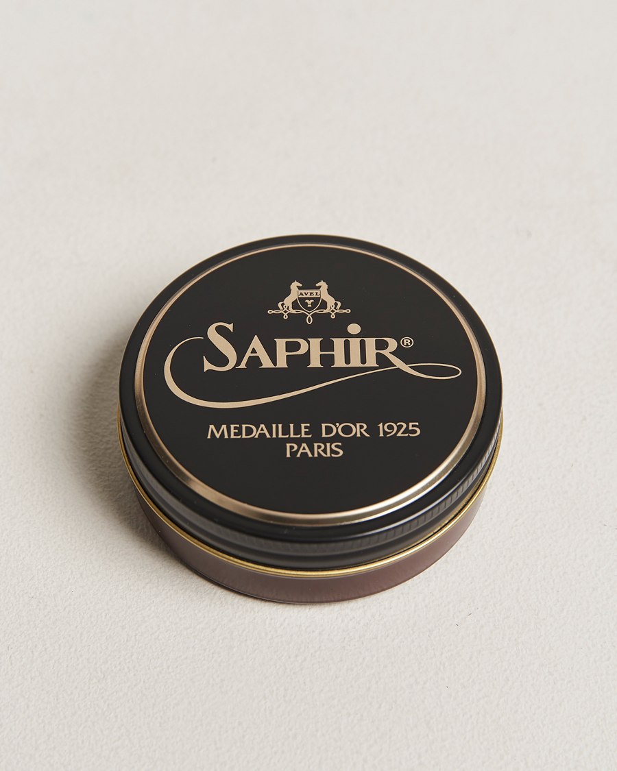Men | Shoe Care | Saphir Medaille d'Or | Pate De Lux 50 ml Medium Brown