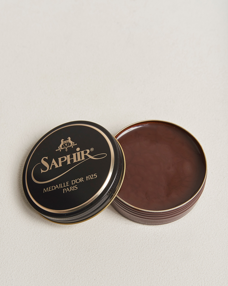 Men | Shoe Care | Saphir Medaille d'Or | Pate De Lux 50 ml Medium Brown