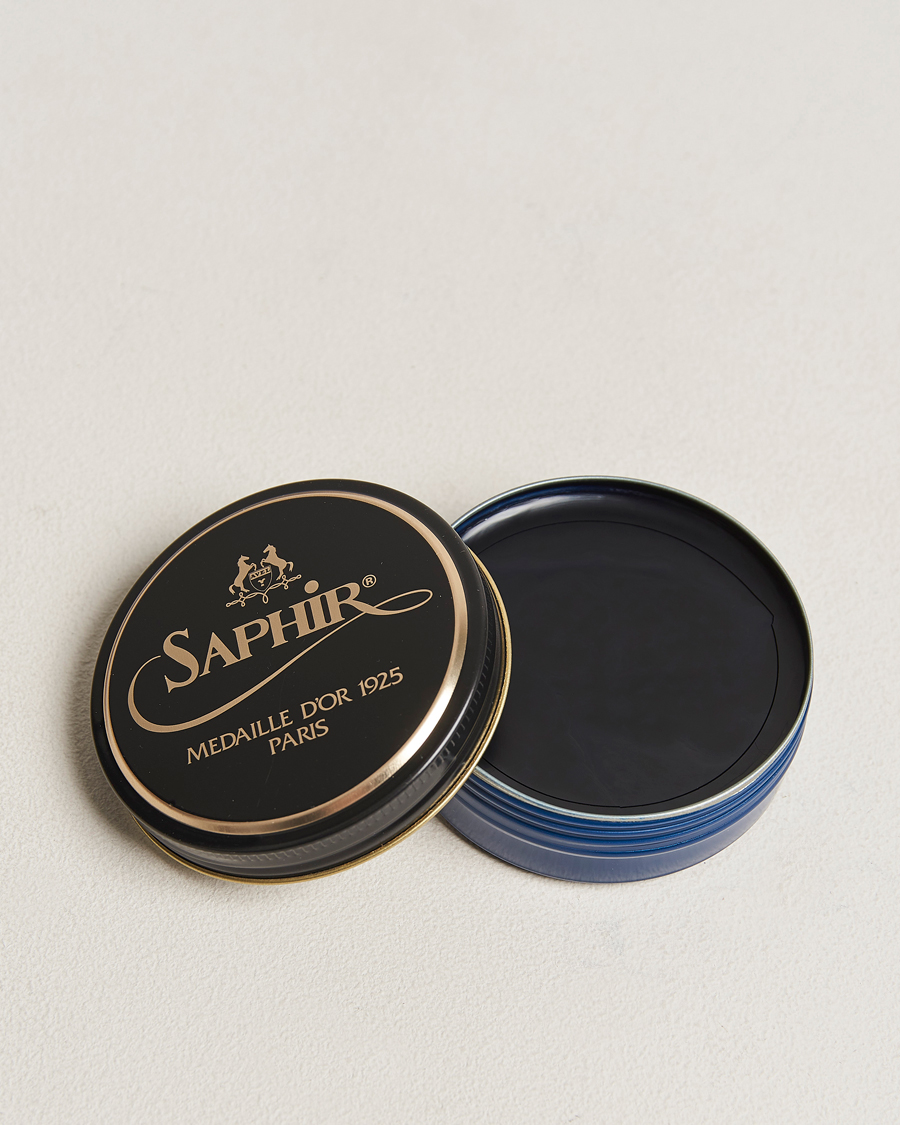 Men | Shoe Care Products | Saphir Medaille d\'Or | Pate De Lux 50 ml Navy Blue