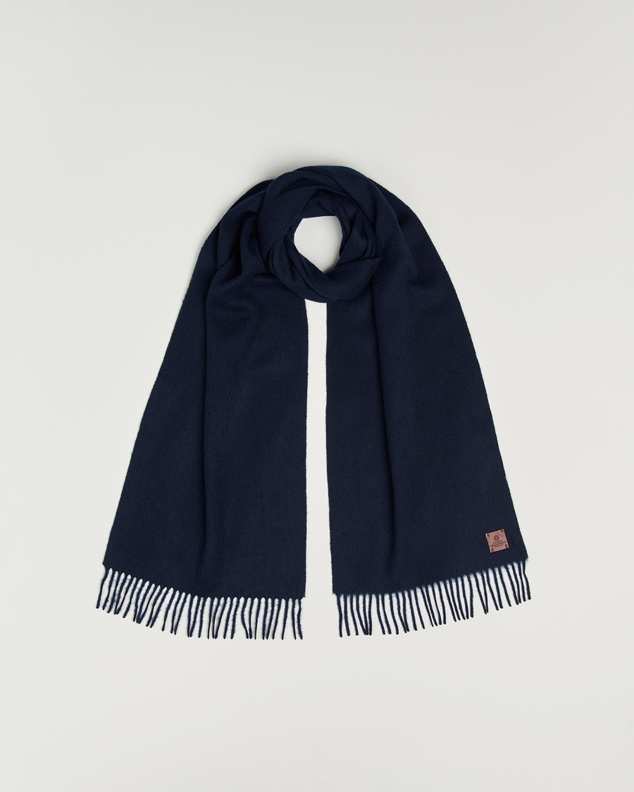 Men | Scarves | Amanda Christensen | Wool Scarf Navy