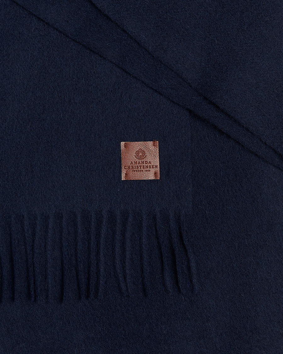 Men | Scarves | Amanda Christensen | Wool Scarf Navy
