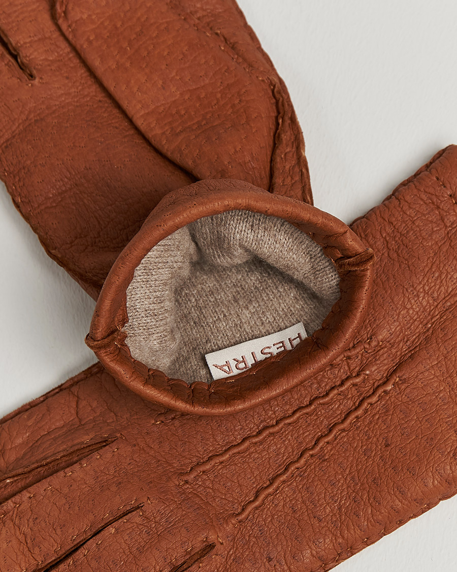 Men | Hestra Peccary Handsewn Cashmere Glove Cork | Hestra | Peccary Handsewn Cashmere Glove Cork