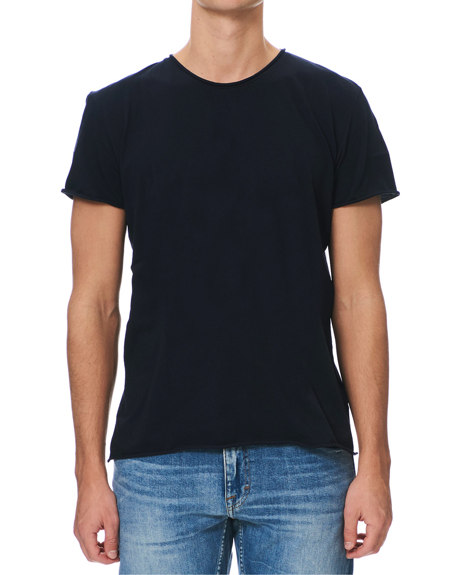 Men | T-Shirts | Filippa K | Roll Neck Tee Navy