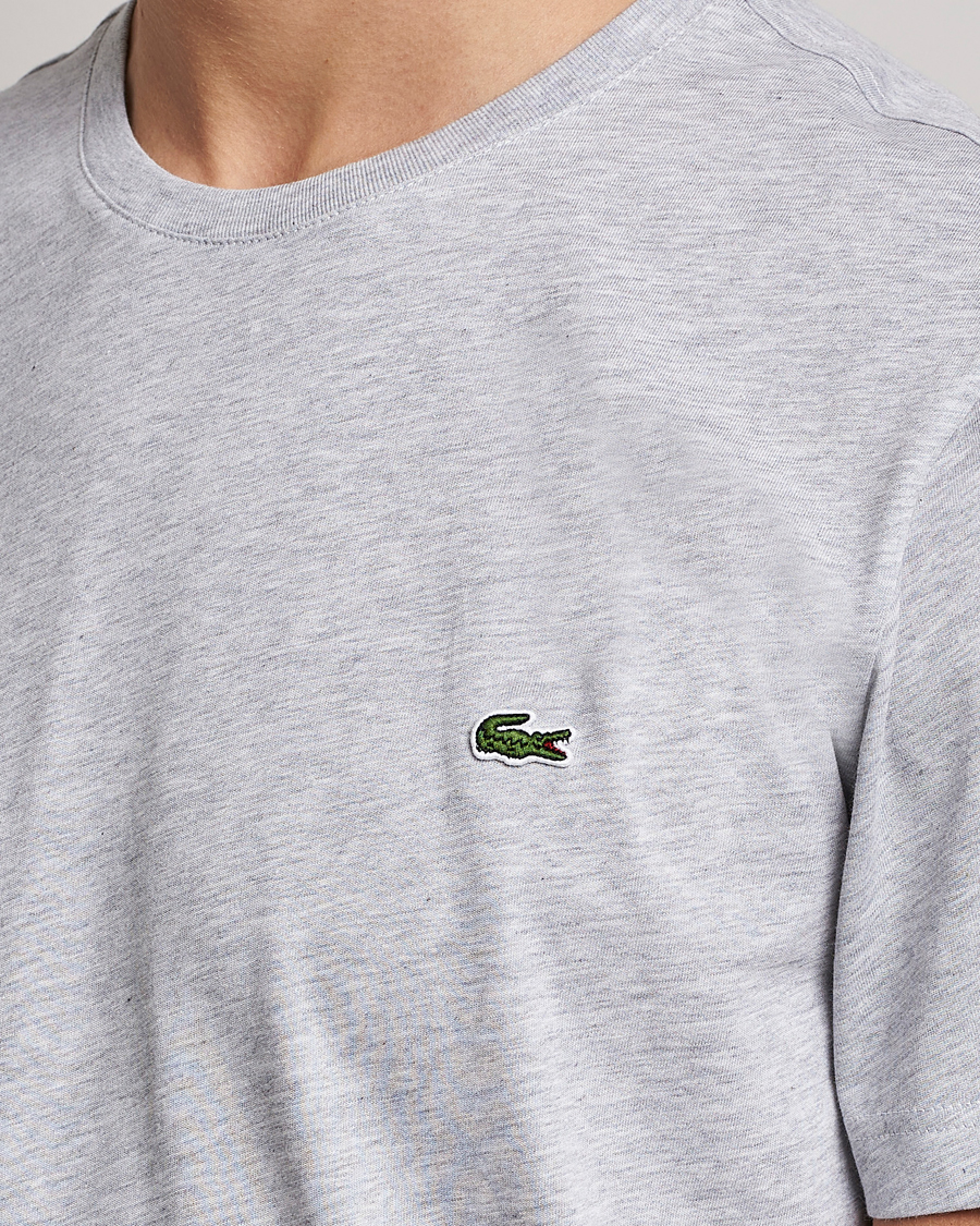 Men | T-Shirts | Lacoste | Crew Neck T-Shirt Silver Chine