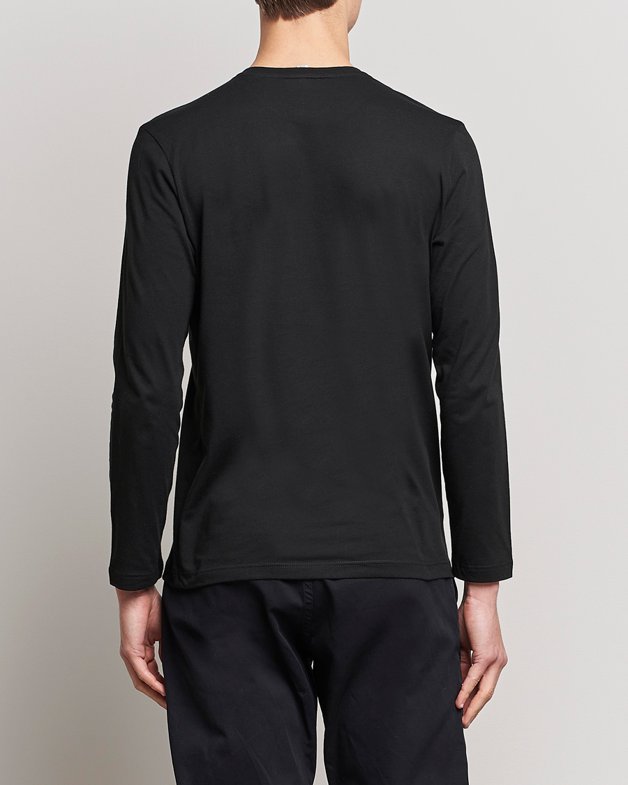 Men | T-Shirts | Lacoste | Long Sleeve Crew Neck T-Shirt Black