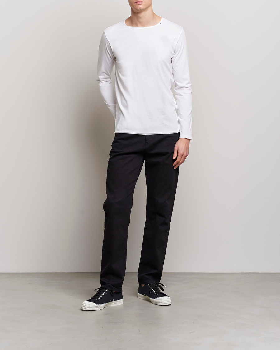 Men | T-Shirts | Replay | Crew Neck Long Sleeve Tee White