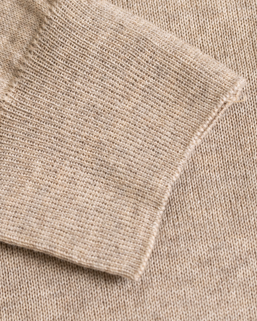 Men | Sweaters & Knitwear | Oscar Jacobson | Cole Extra Fine Merino Rollneck Beige