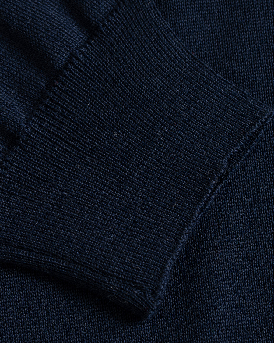 Men | Sweaters & Knitwear | Oscar Jacobson | Cole Extra Fine Merino Rollneck Navy