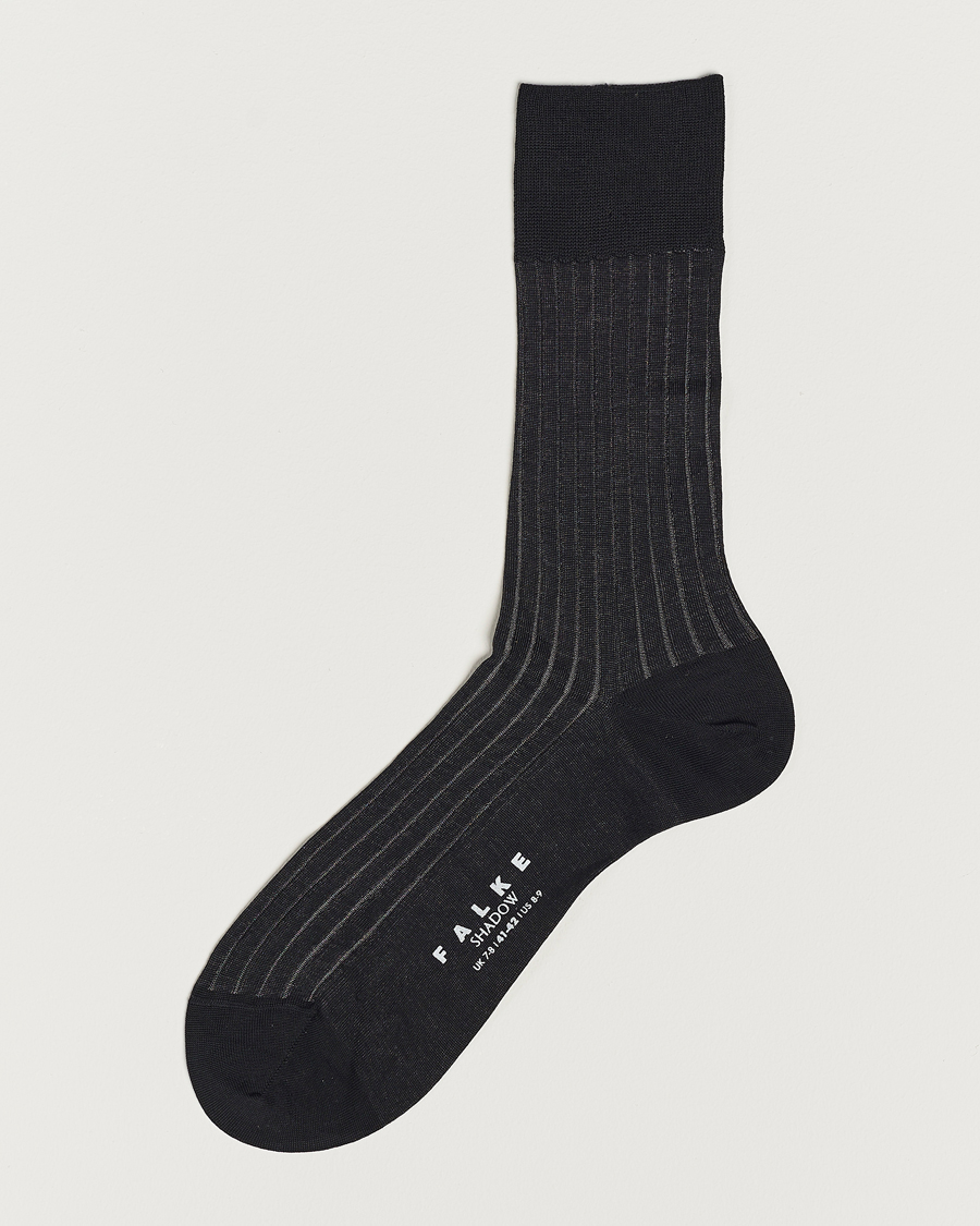 Men | Underwear & Socks | Falke | Shadow Stripe Sock Grey/White