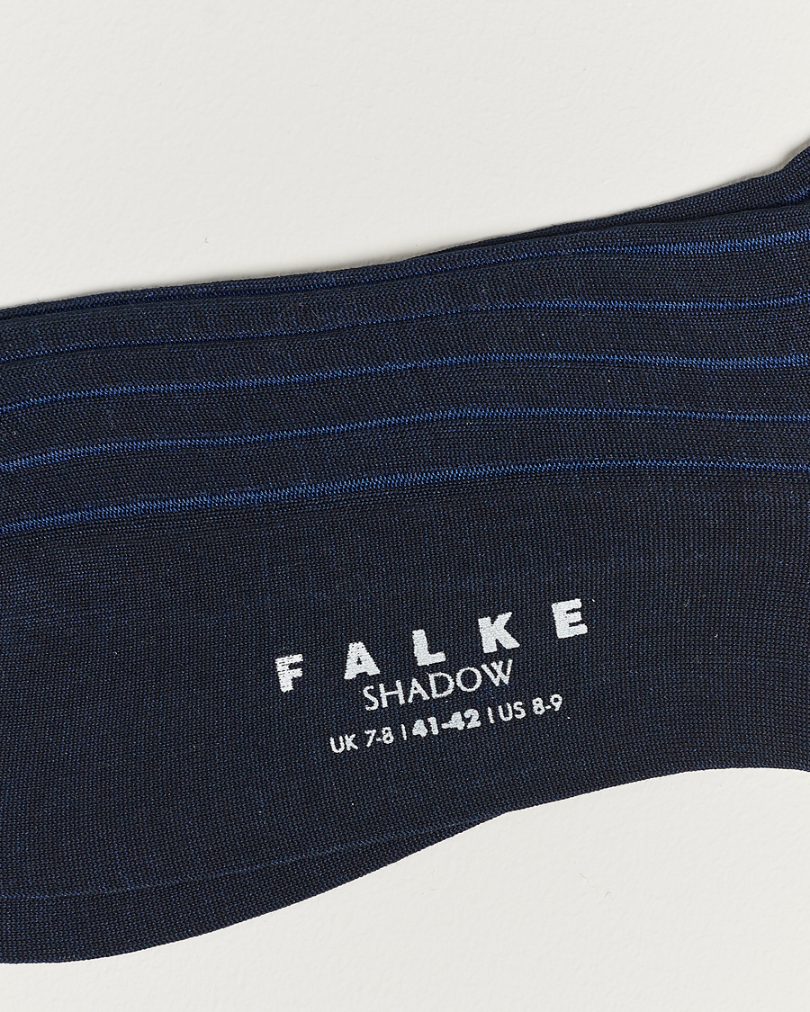 Men |  | Falke | Shadow Stripe Sock Navy