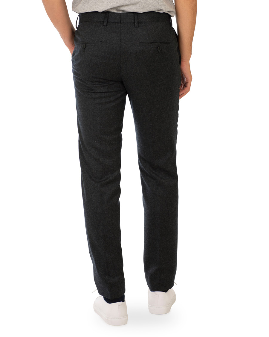 Men | Trousers | BOSS BLACK | BOSS Gains Washable Stretch Flannel Trousers Open Grey