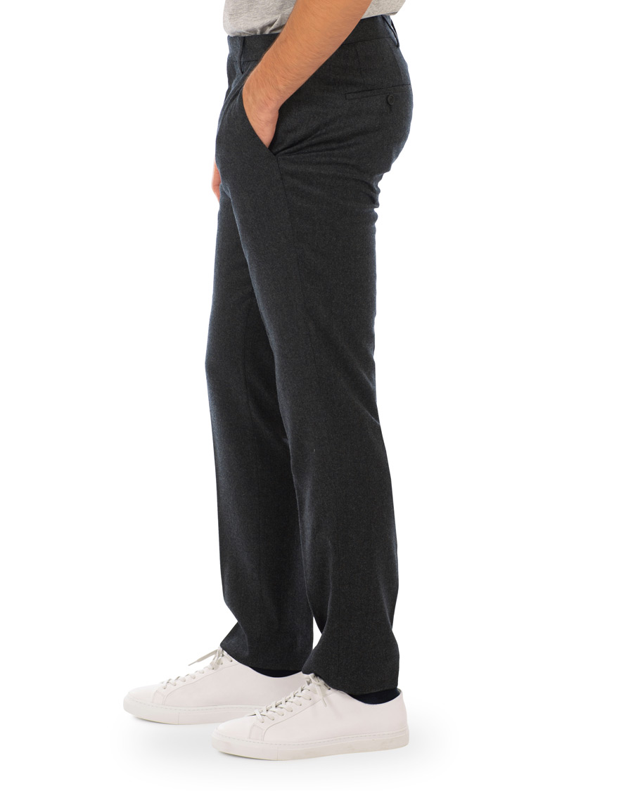 Men | Trousers | BOSS BLACK | BOSS Gains Washable Stretch Flannel Trousers Open Grey