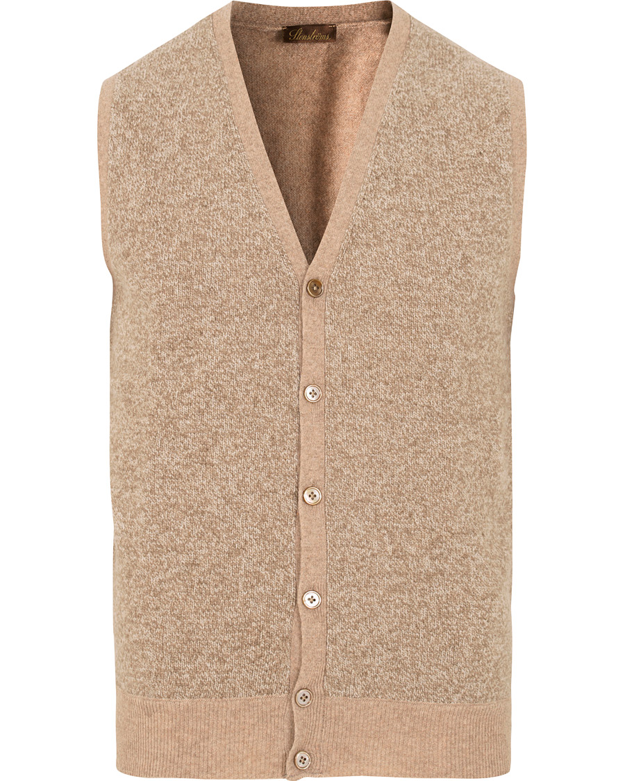 Stenströms Lambswool Vest Beige hos
