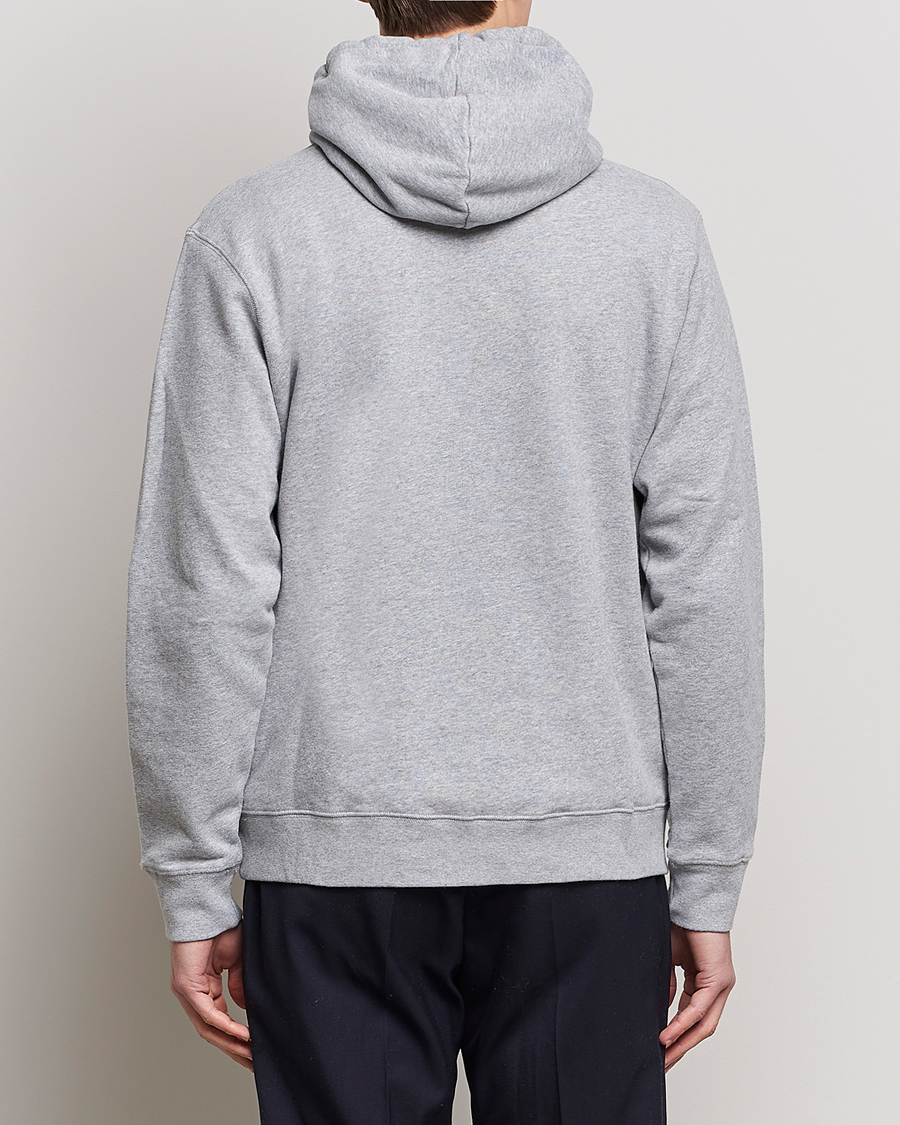 Men | Sweaters & Knitwear | Sunspel | Loopback Hoodie Grey Melange