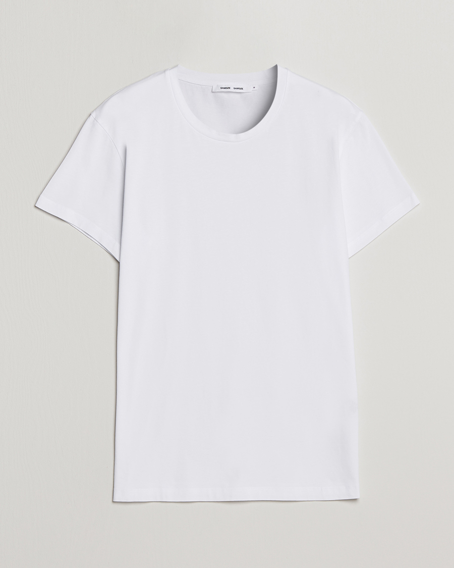 Men | T-Shirts | Samsøe Samsøe | Kronos Crew Neck Tee White