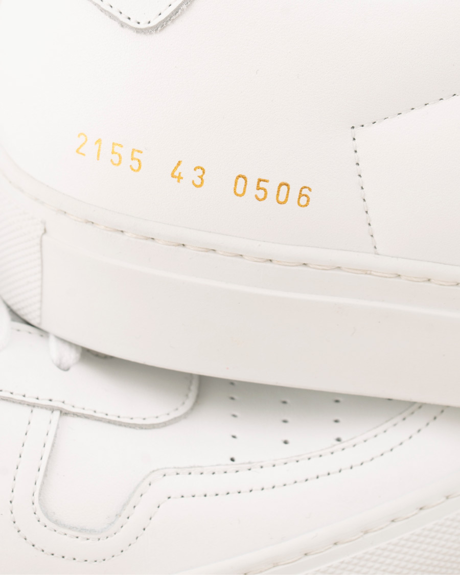 Men | Common Projects B Ball Sneakers White Calf | Common Projects | B Ball Sneakers White Calf
