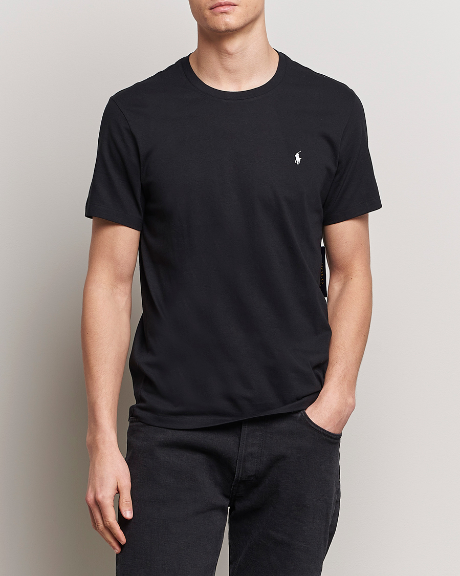Men | Black t-shirts | Polo Ralph Lauren | Liquid Cotton Crew Neck Tee Black