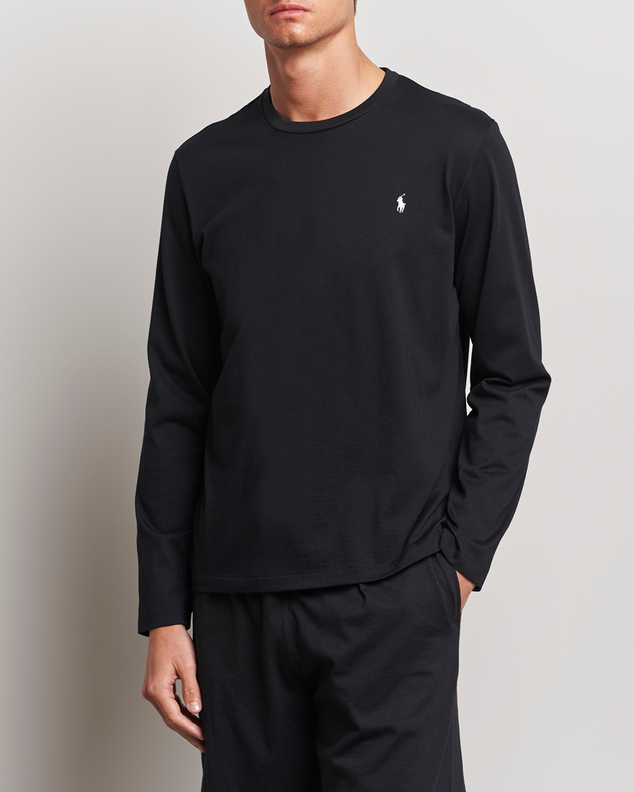 Men | T-Shirts | Polo Ralph Lauren | Liquid Cotton Long Sleeve Crew Neck T-Shirt Black