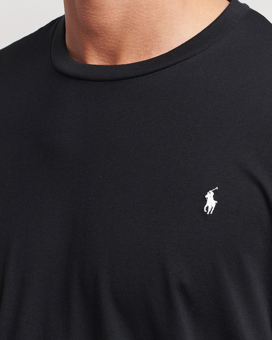 Men | T-Shirts | Polo Ralph Lauren | Liquid Cotton Long Sleeve Crew Neck T-Shirt Black