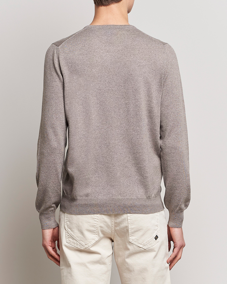 Men | Sweaters & Knitwear | Gran Sasso | Merino Fashion Fit Crew Neck Pullover Beige