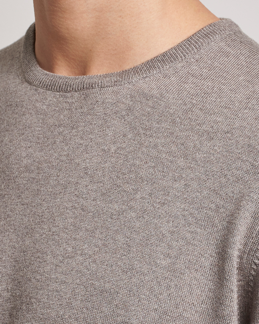 Men | Sweaters & Knitwear | Gran Sasso | Merino Fashion Fit Crew Neck Pullover Beige