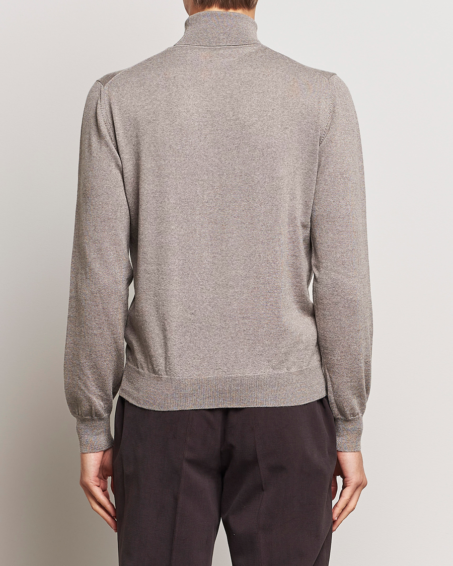 Men | Sweaters & Knitwear | Gran Sasso | Merino Fashion Fit Rollneck Beige
