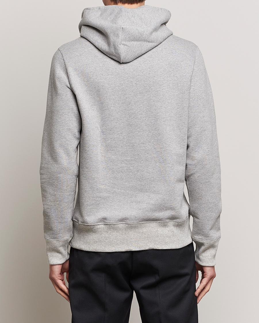 Men | Sweaters & Knitwear | Merz b. Schwanen | Cotton Loopwheeled Hoodie Grey Melange