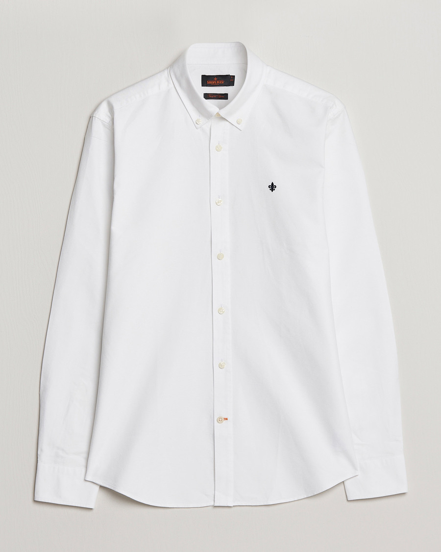 Men | Shirts | Morris | Oxford Button Down Cotton Shirt White