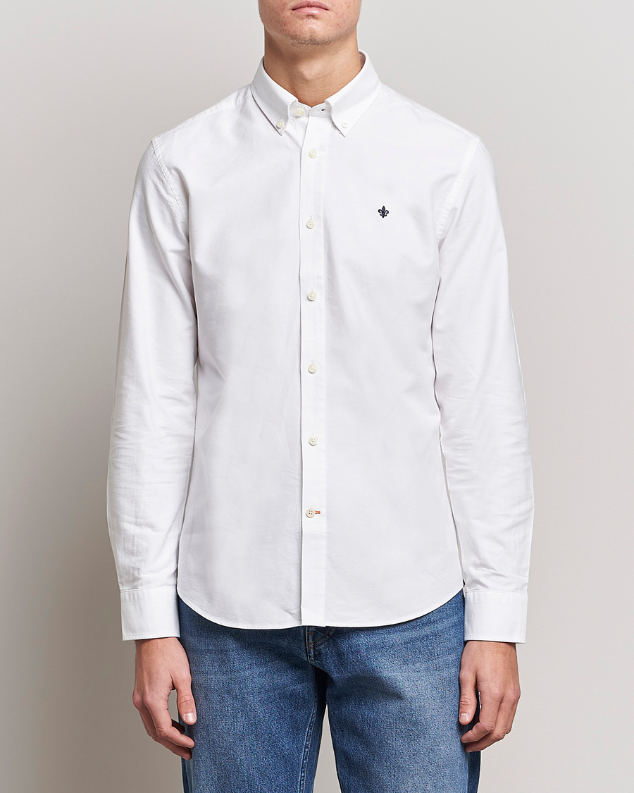 Men |  | Morris | Oxford Button Down Cotton Shirt White