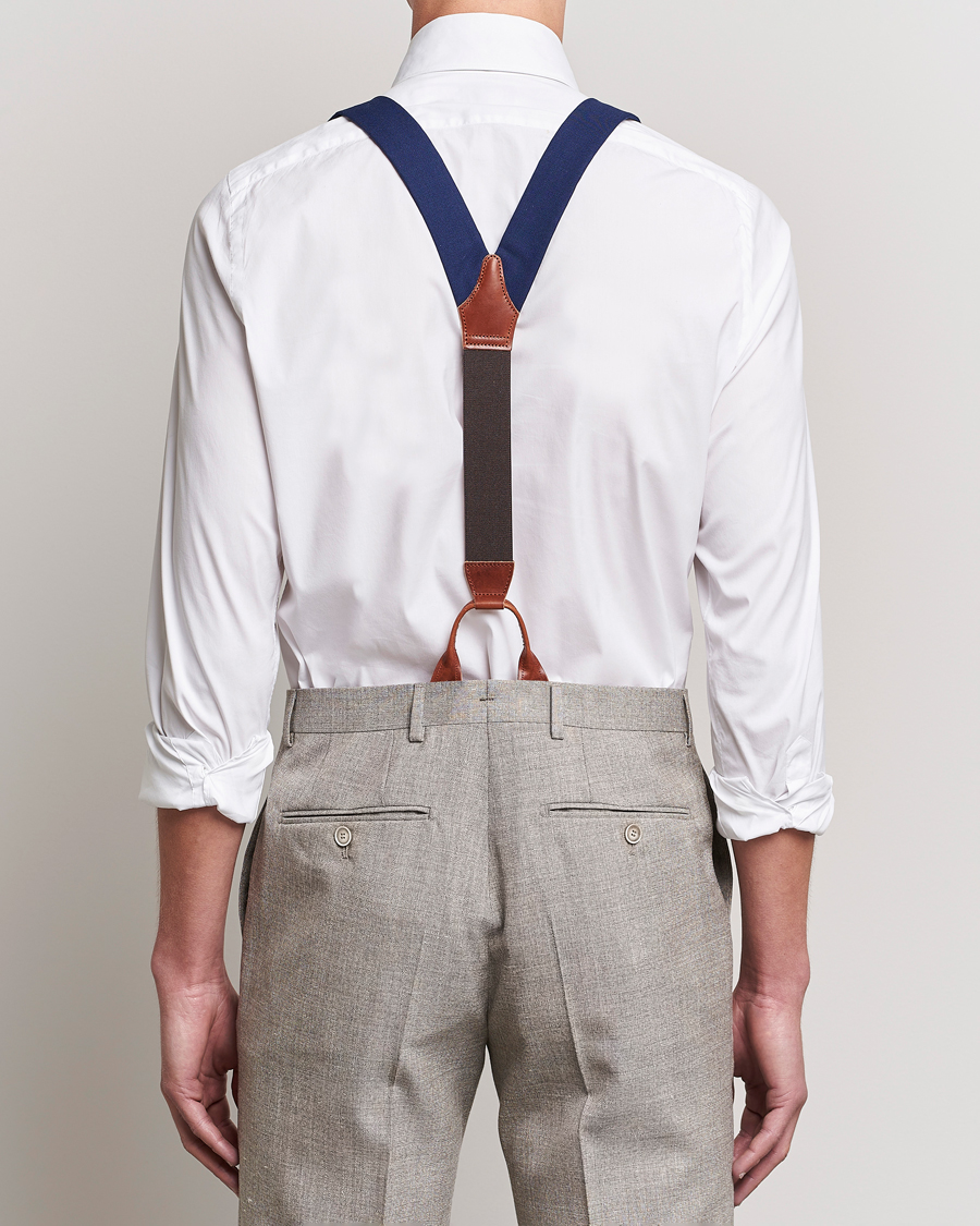 Men | Albert Thurston Fresco Braces 38mm Royal Blue | Albert Thurston | Fresco Braces 38mm Royal Blue