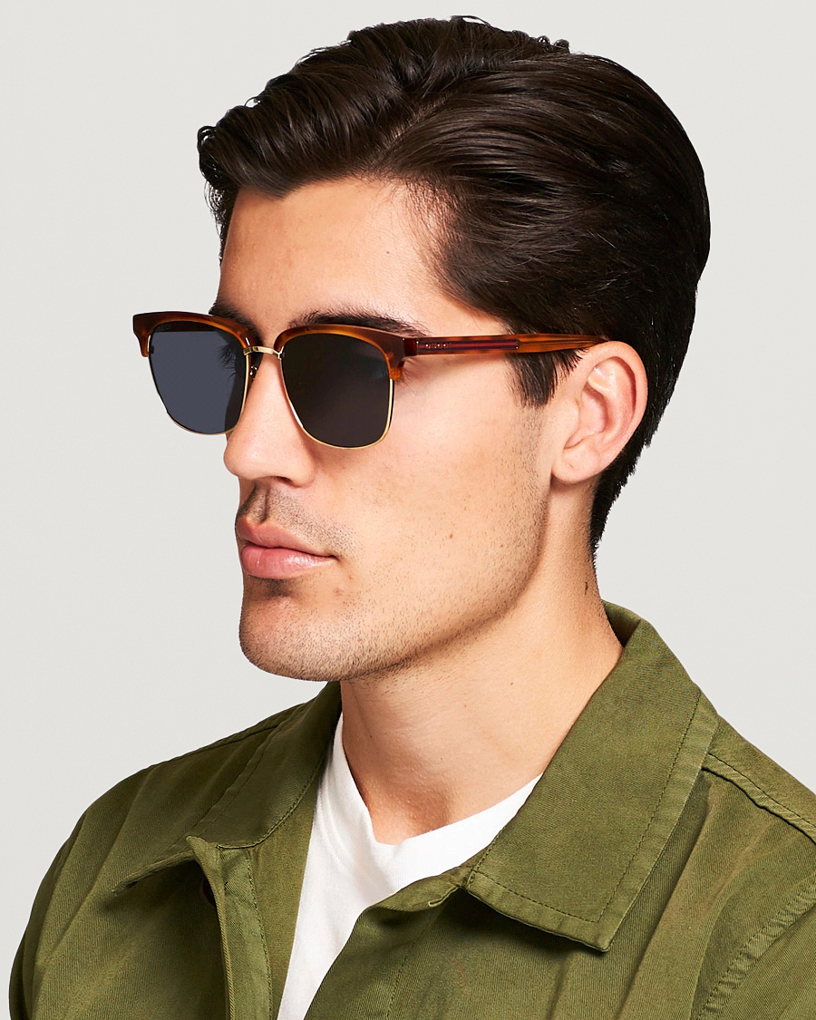 Men | D-frame Sunglasses | Gucci | GG0382S Sunglasses Havana/Blue