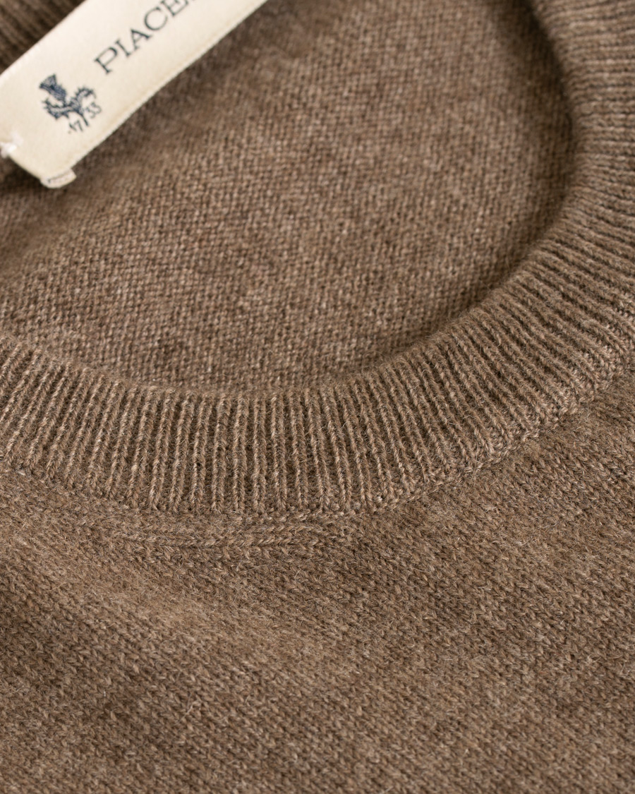 Men | Sweaters & Knitwear | Piacenza Cashmere | Cashmere Crew Neck Sweater Brown