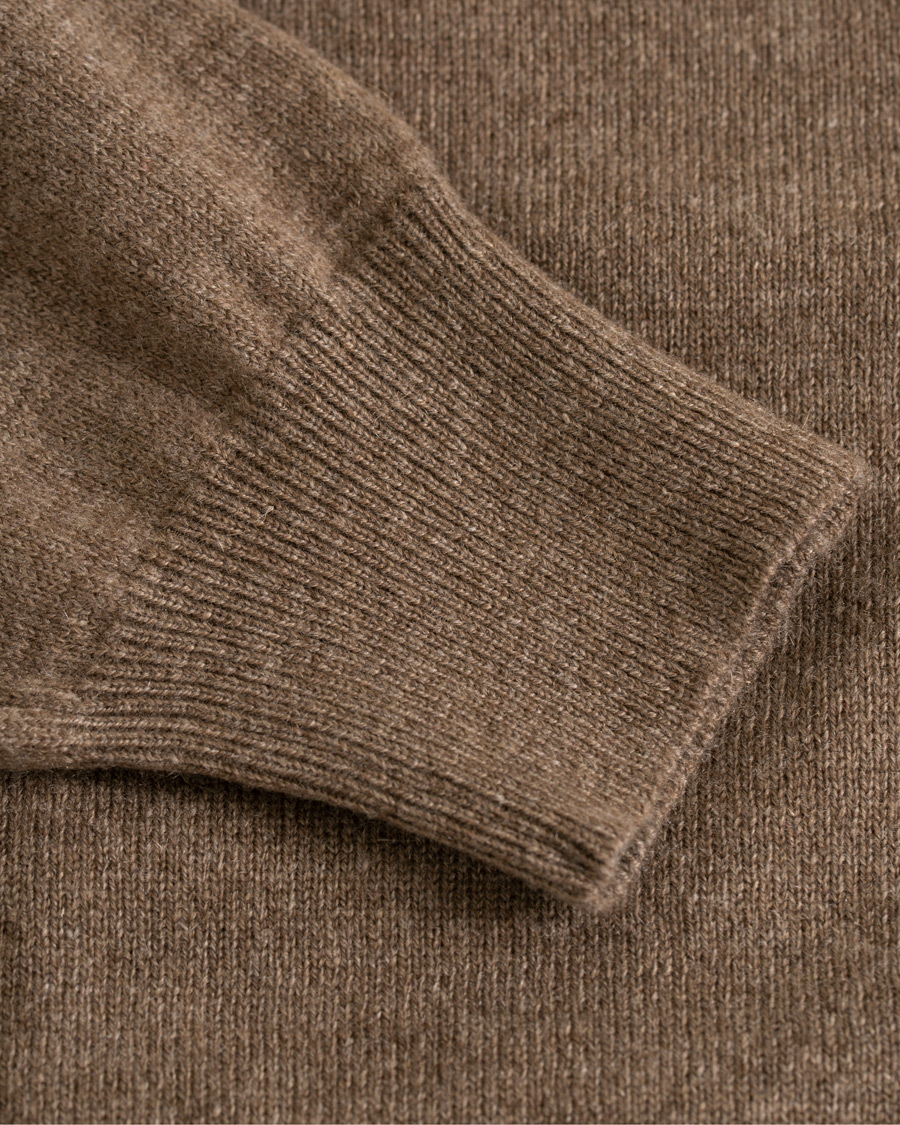 Men | Sweaters & Knitwear | Piacenza Cashmere | Cashmere Crew Neck Sweater Brown