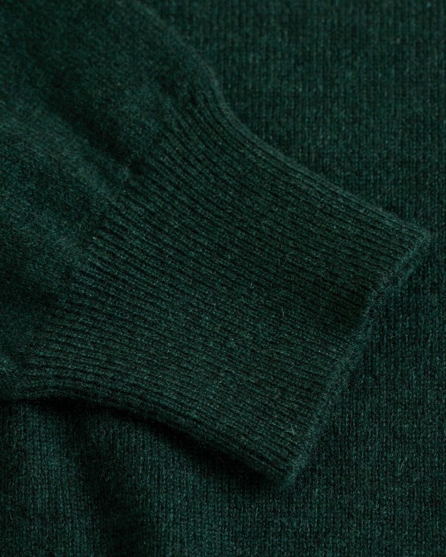 Men | Sweaters & Knitwear | Piacenza Cashmere | Cashmere Crew Neck Sweater Racing Green