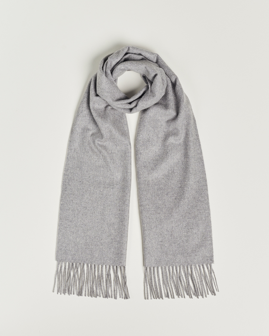Men | Scarves | Piacenza Cashmere | Cashmere Scarf Light Grey