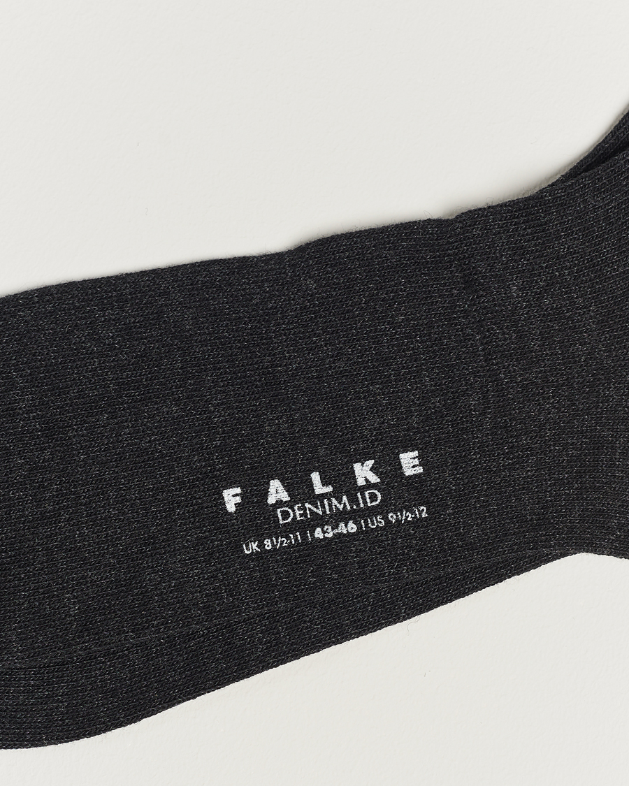 Men |  | Falke | Denim ID Jeans Socks Anthracite Melange
